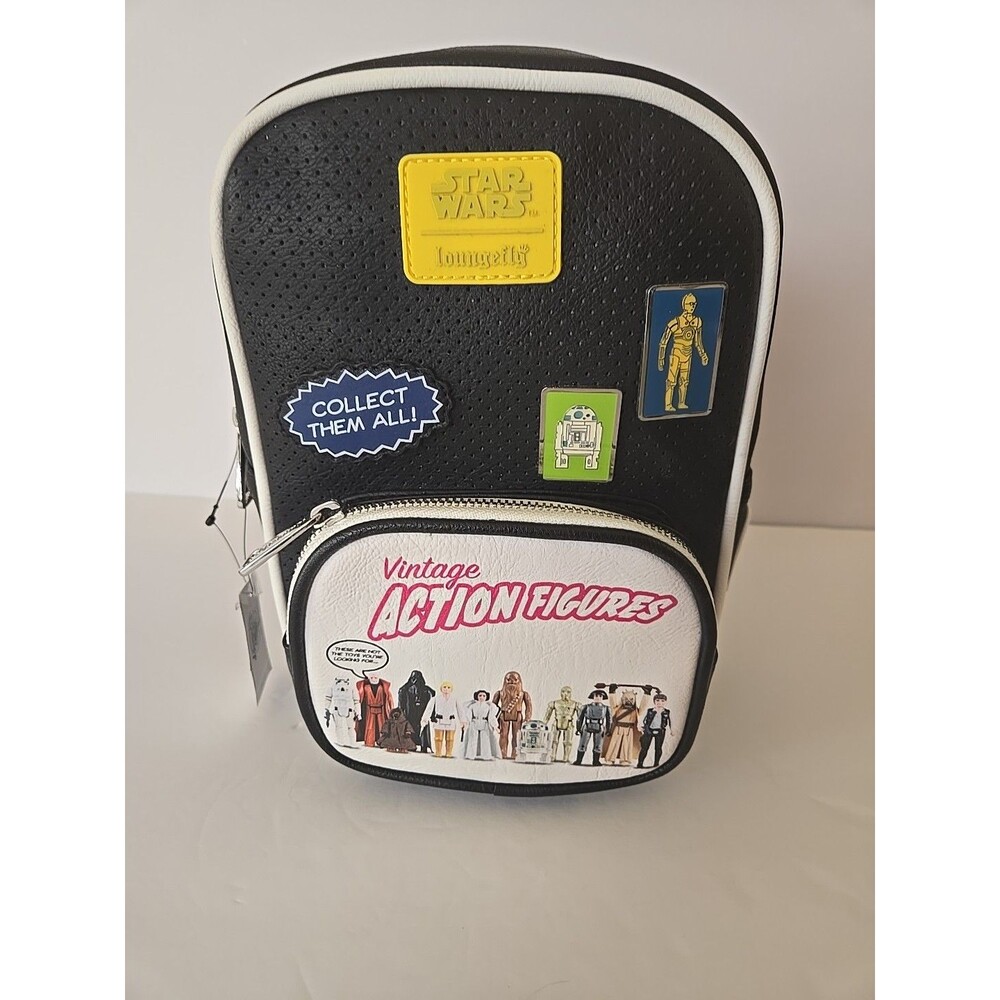 2022 Disney Parks Star Wars Loungefly Backpack Sling Bag Action Figure New
